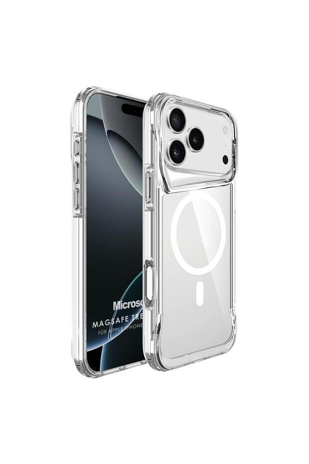 حافظة متوافقة مع هاتف iPhone 18 Pro من نوع MagSafe Trex Bumper شفافة