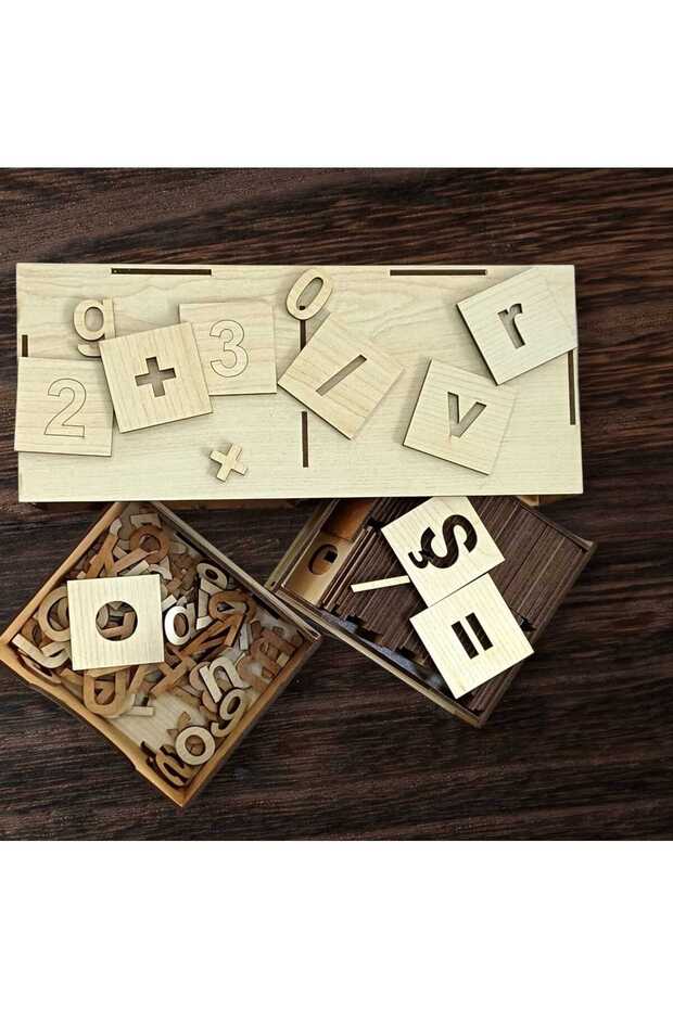 Wooden Letter and Number Learning Set