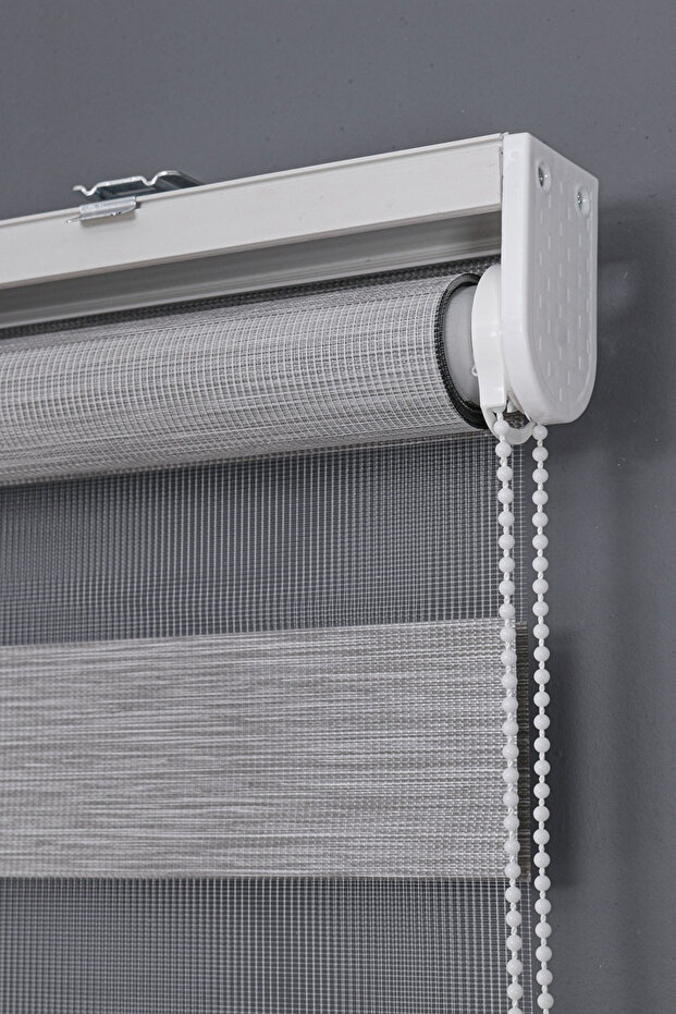 Bambu Zebra Stor Perde – Gri 07 - 1