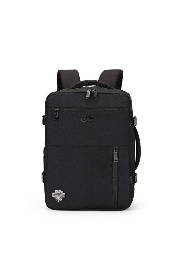 BACK PACK VIBE | Oxford Fabric Laptop Backpack - Black