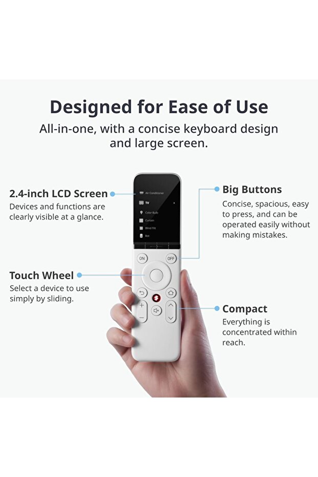 Universal Remote Control — All-in-One IR & Bluetooth Smart Remote - 8