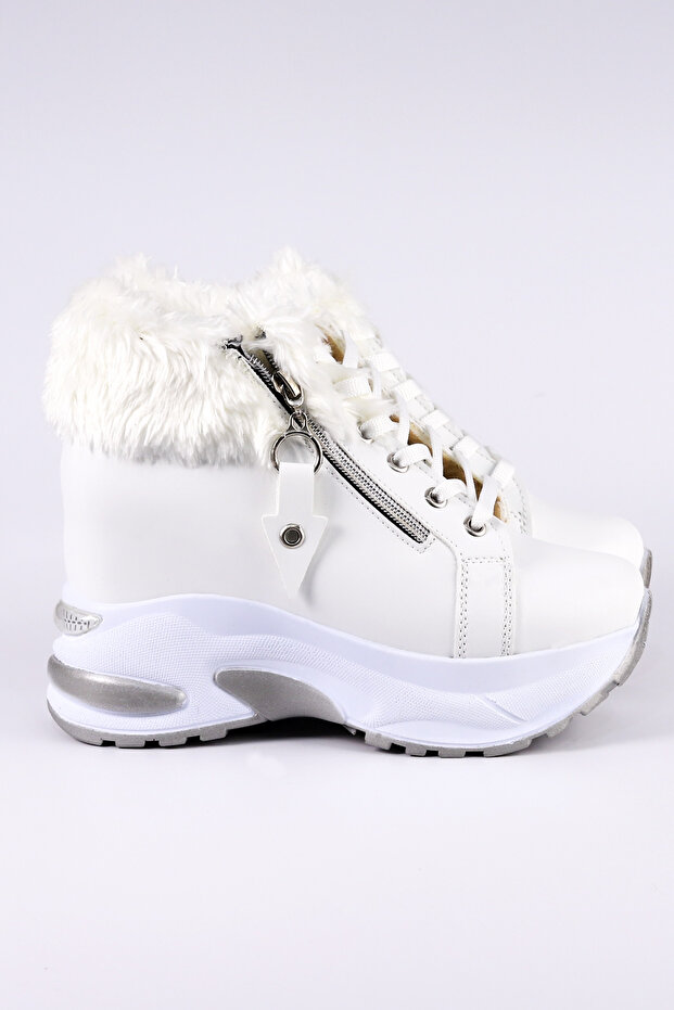 Dnr 432 Zipper Detailed Fur Boots