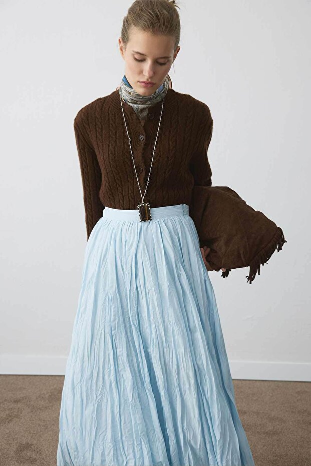 Boho Crash Soft Mavi Etek - 5