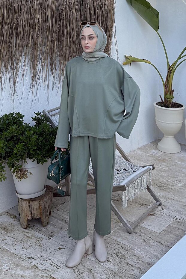 Buy Detailed Tracksuit Set Khaki
