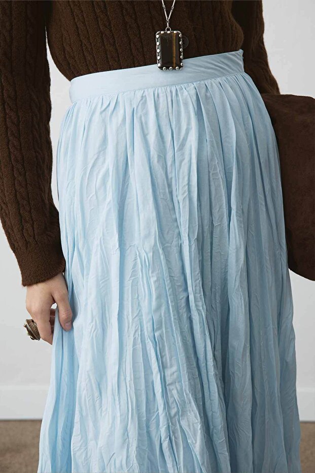 Boho Crash Soft Mavi Etek - 3