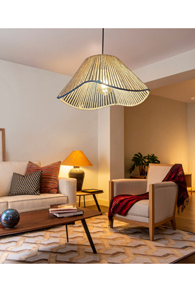 El Yapımı Bohem Makrome Avize Salon,Oturma Odası,Yatak Odası Avize - 6