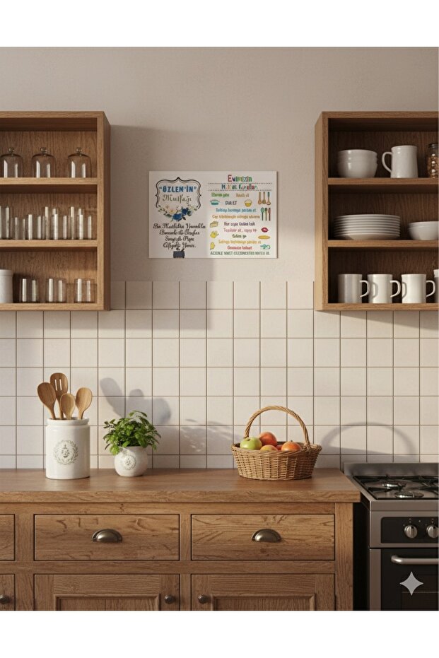 Nehir Dizayn İsimli Mutfak Panosu 21*30 - 2
