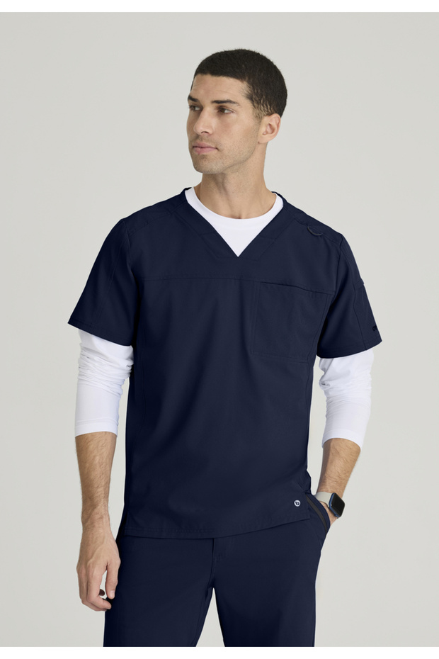 One Velocity Bot195 – 0217 Men's Scrubs Set – Imported, Lightweight and Breathable Doctor/Nurse Uniform