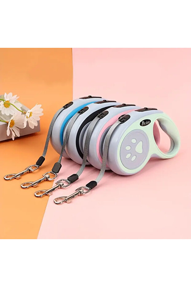 طوق مشي للحيوانات الأليفة قابل للسحب تلقائيًا بنمط مخلب - 2