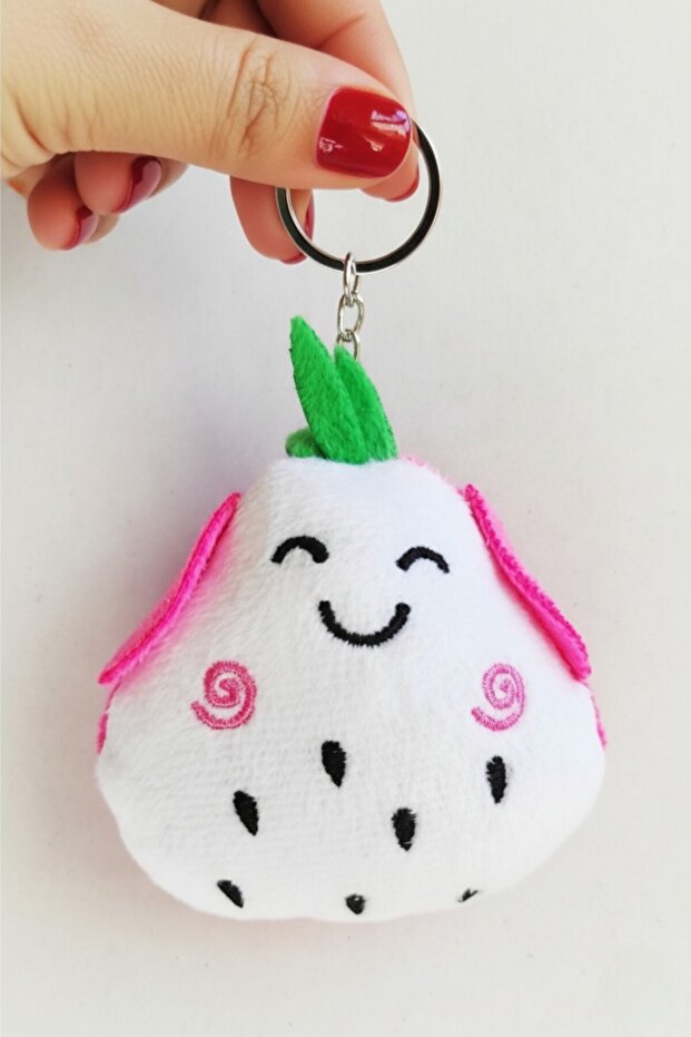 Cute Plush Fruit Keychain 8 cm (1 Piece)