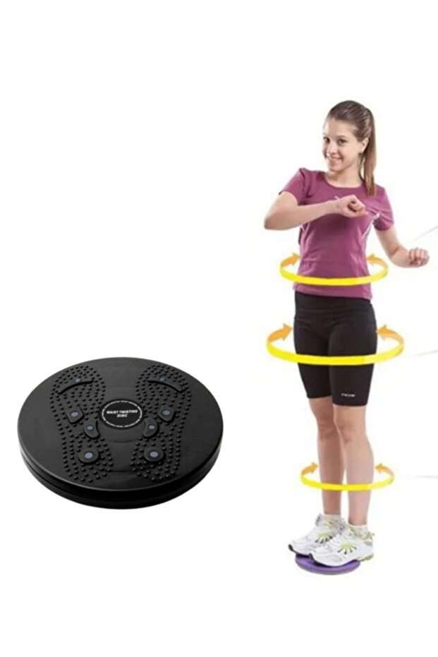 Waist sculpting rotating disc