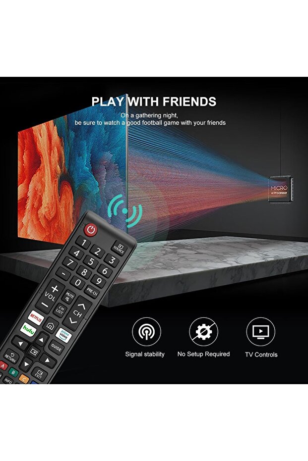 2-Pack Universal TV Remote - Replacement Compatible with Smart TV, LED, LCD, HDTV
