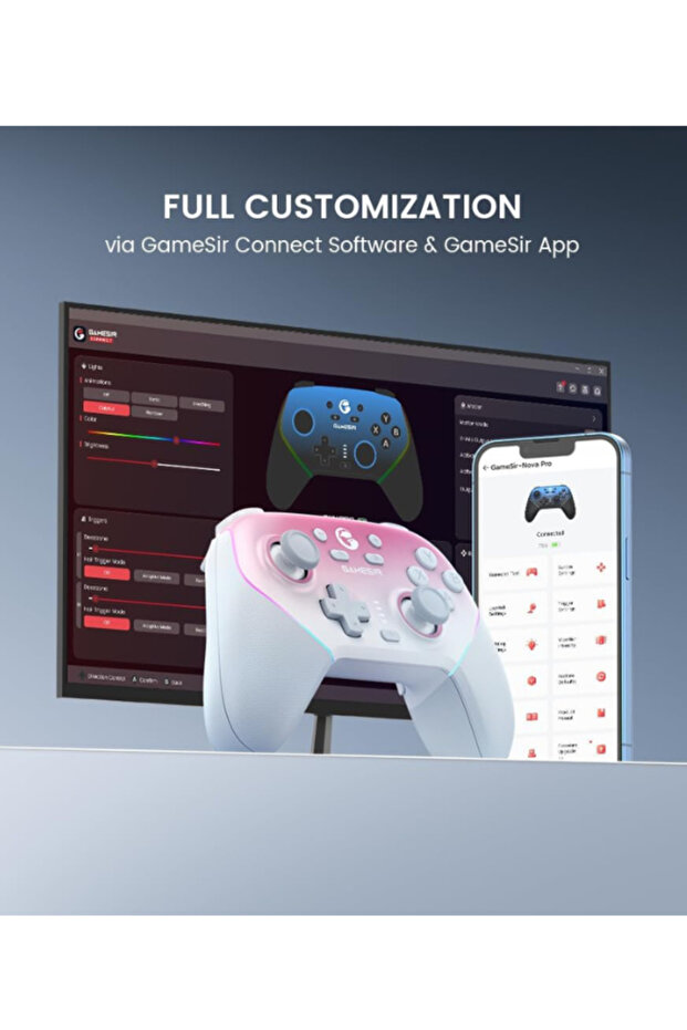 Super Nova - كنترولر لاسلكي لـ PC، Switch، iOS، Android، بمعدل 1000Hz - 6