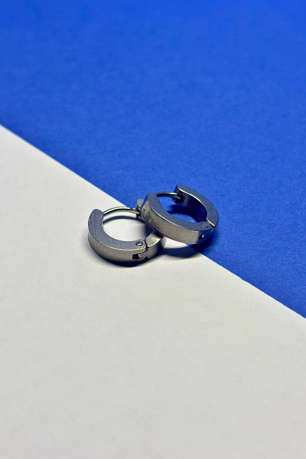 Modern Design Stainless Steel Men's Earrings