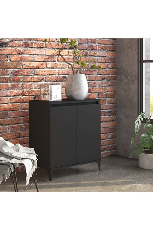 Sideboard Black 60x35x70 cm Engineered Wood