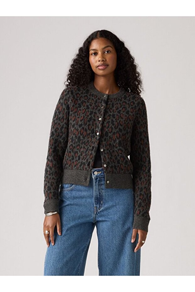 Tara Yün Karışımlı Hırka - 1