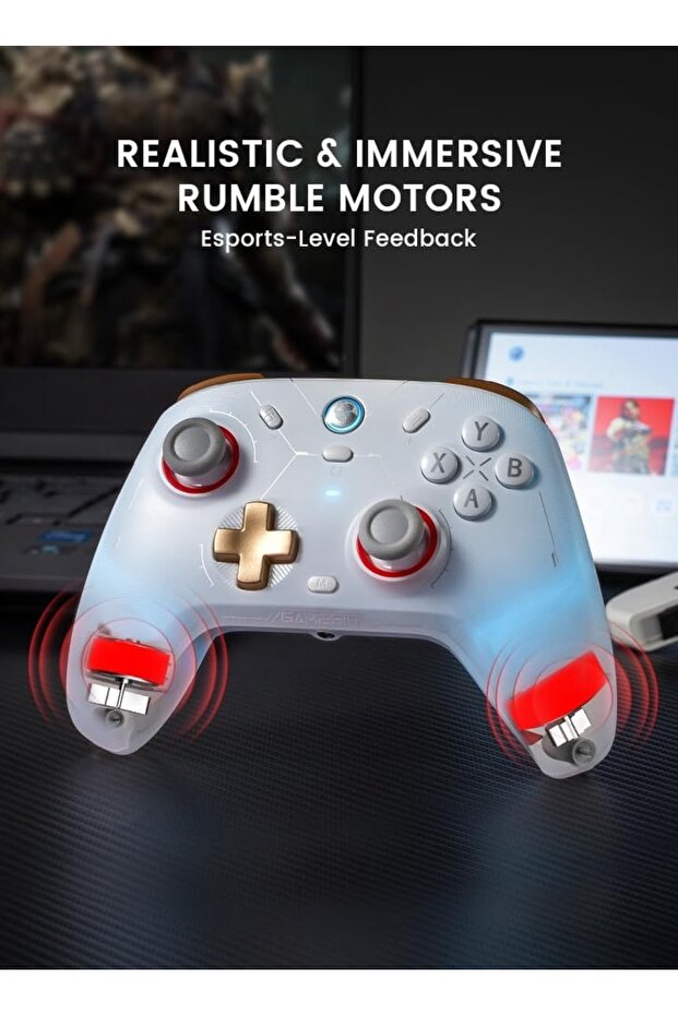 Multi-device wireless controller (Switch/PC/iOS/Android). TMR/Hall Effect technology and 6-axis gyro. - 4