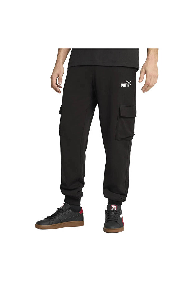 Ess No. 1 Logo Cargo Black Men's Sweatpants 682661-01