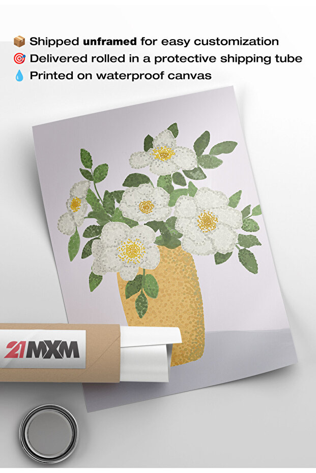 Unframed Boho Style Canvas Poster – Digital Print on Matte Canvas - BOHO 90 - 7