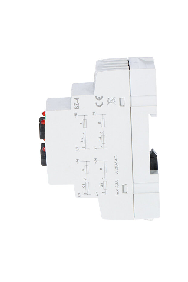 BZ4 fuse module, four-socket, I63A, 2 modules - 3