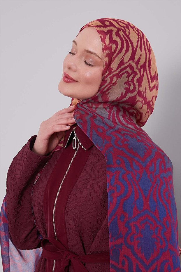 Fuchsia Color Gradient Vivian Shawl