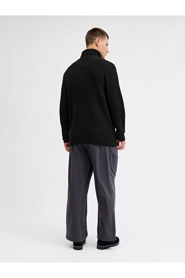 Strickpullover Einfarbig Strickpullover - 3