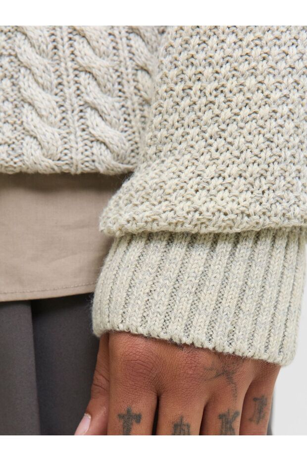 Strickpullover Einfarbig Strickpullover - 6