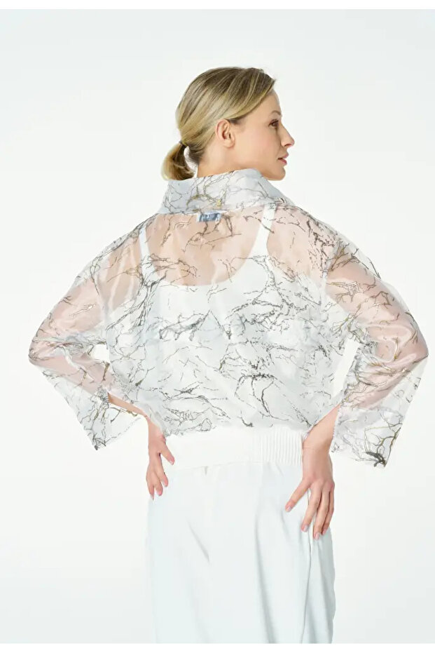 Leominor Ceket - Beyaz - 5