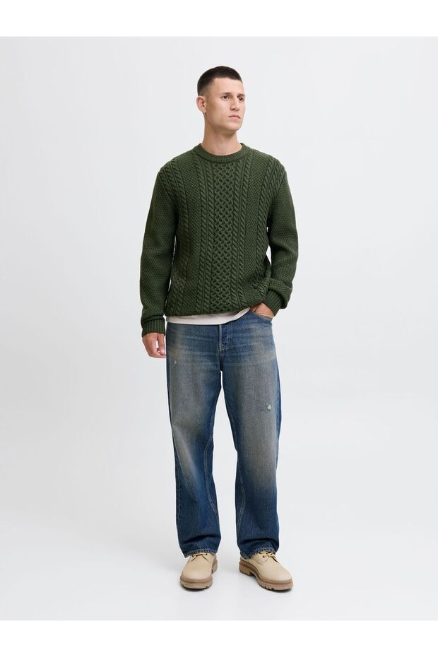 Strickpullover Einfarbig Strickpullover - 4