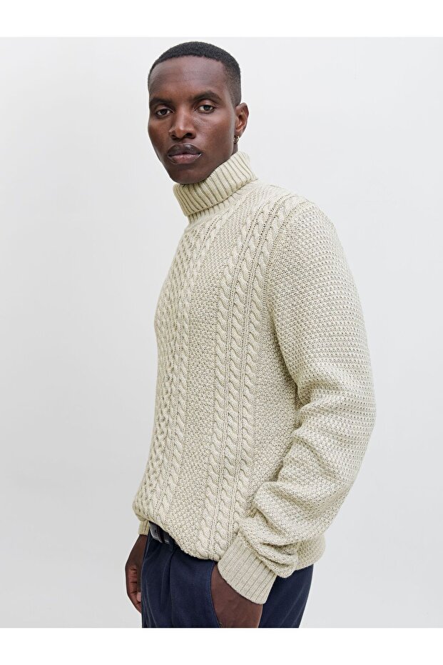 Rollkragenpullover Einfarbig Rollkragenpullover - 7