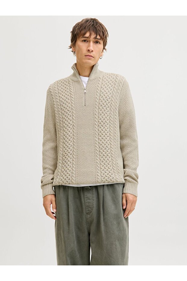 Strickpullover Einfarbig Strickpullover - 1