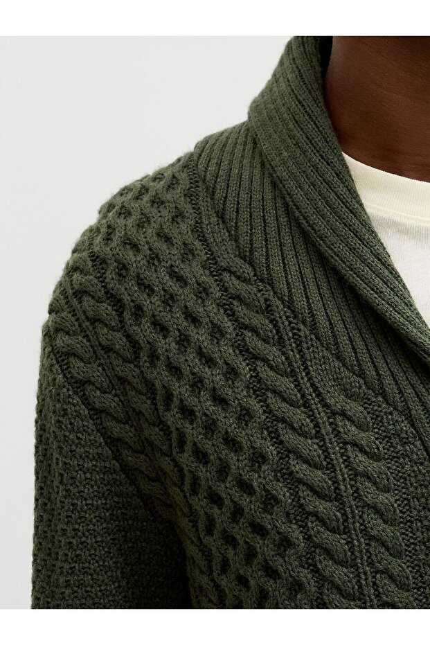 Strickjacke Einfarbig Strickjacke - 6