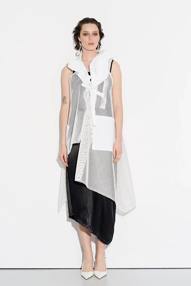 File Yelek - Beyaz - 2