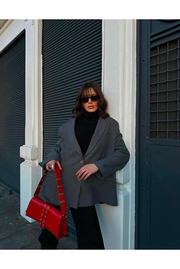 AÇIK GRİ BLAZER STD CEKET - 2