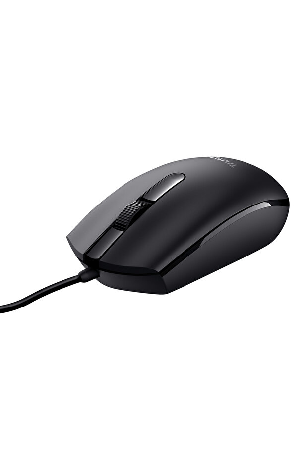 Basi USB Wired Optical Mouse, 1200 DPI, 3 Programmable Buttons, Plug & Play, USB 2.0