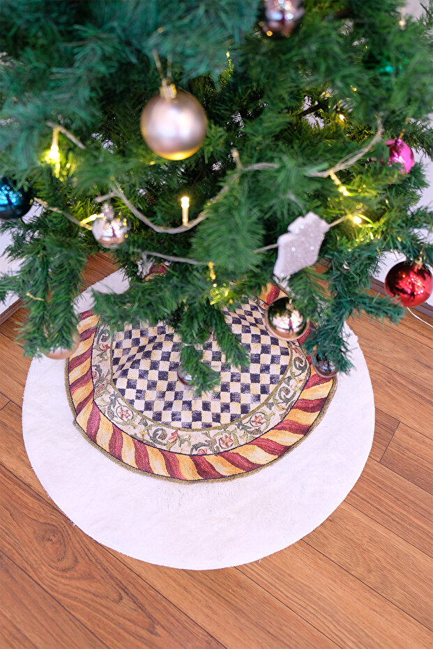 Christmas Pine Tree Six-Foot Cover Washable Fabric Velcro 70*70 cm