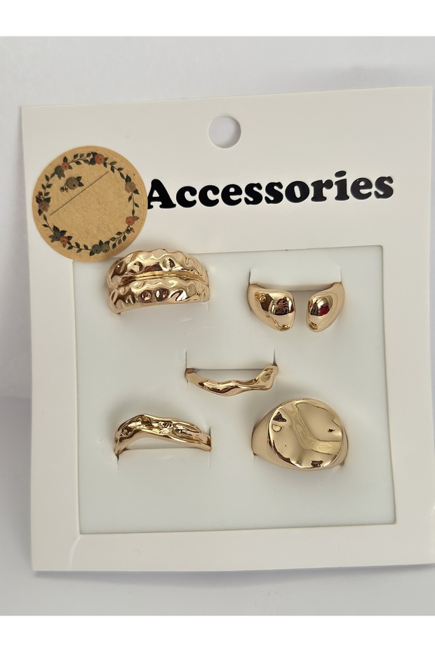 5-Piece Ring Set Multiple Rings - 1