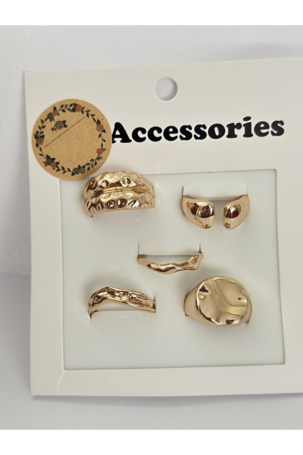 5-Piece Ring Set Multiple Rings - 2