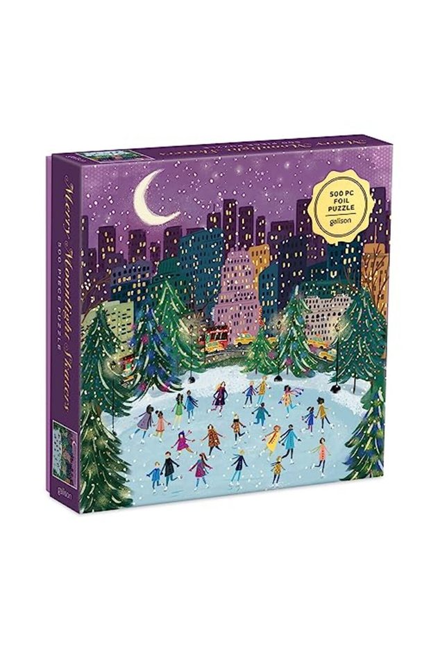 Puz 500 Foil Merry Moonlight Skaters