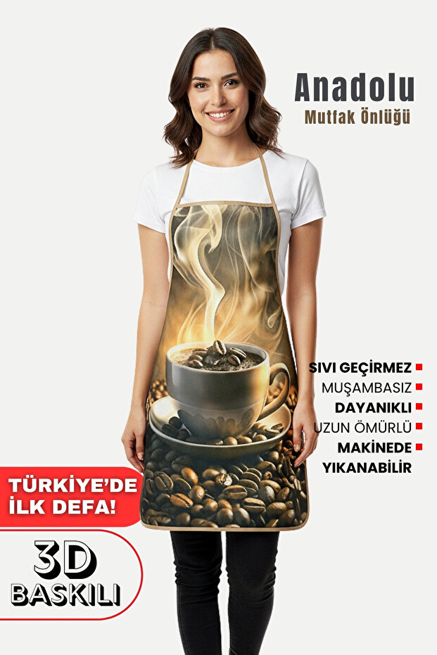 مريلة مطبخ ثلاثية الأبعاد من أناضوليا، مريلة مطبخ مطبوعة ثلاثية الأبعاد، مريلة مطبخ مقاومة للماء السائل