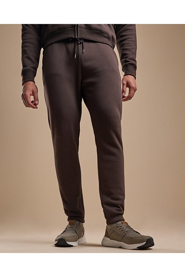 Solid Joggers with Drawstring Waist - 2