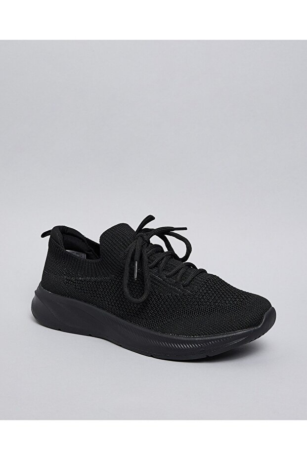 Black Women's Textured Casual Shoes