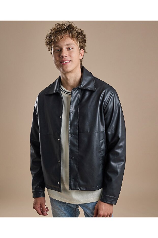 سترة صلبة مع سحاب للإغلاق - 1