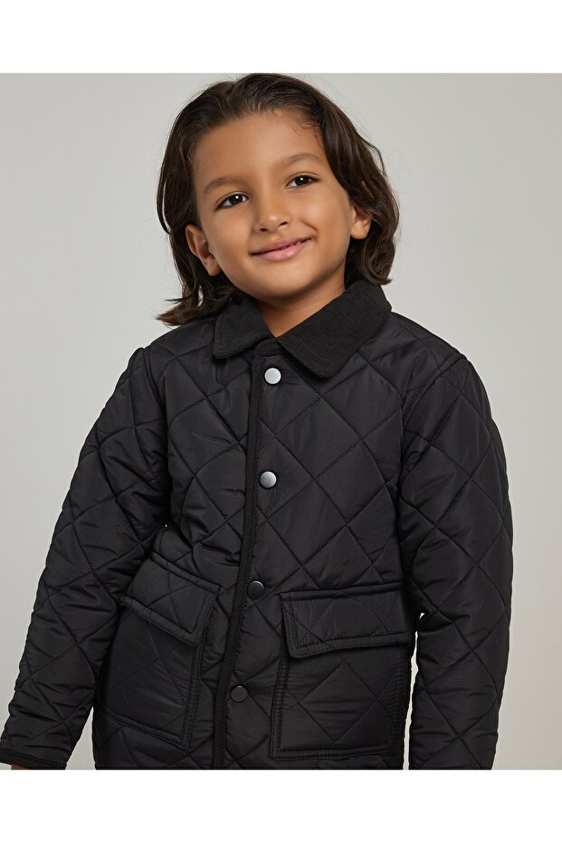 سترة مبطنة مع إغلاق بأزرار - 2