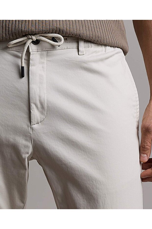 Solid Jogger Pants with Drawstring Waist - 5