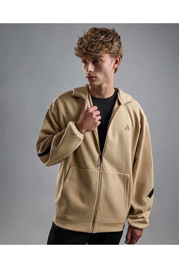Logo Detail Hooded Jacket with Long Sleeves