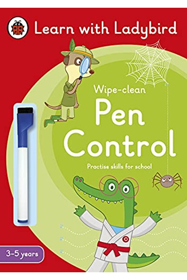 Pen Control A Learn With Ladybird Wipeclean Activity Book 35 Years Ideal For Home Learning Eyf