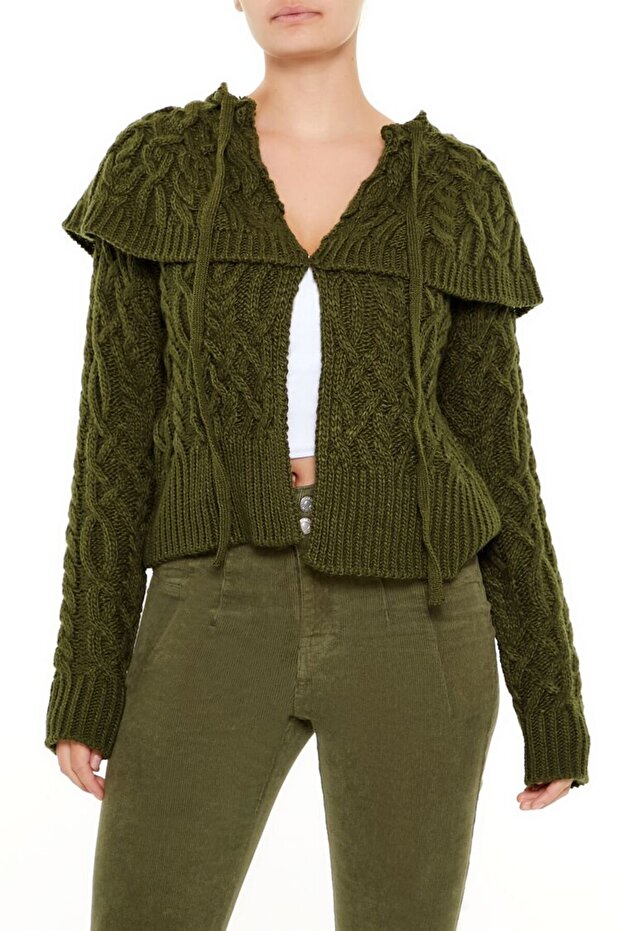 Saç Örgü Hırka - 2