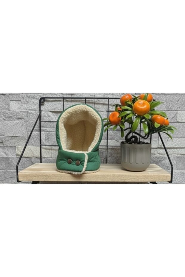 Green Plush Dog Hat - for Small, Medium and Large Breeds