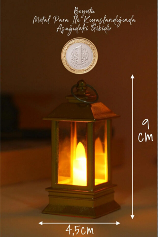 Led Mum Mini Dörtgen Tip Pil Dahil Dumansız Alev Ledli Yapay Dekoratif Mum Dekor Işığı - 5